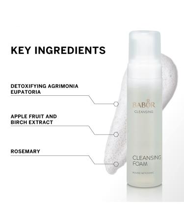 Babor Detoxifying Cleansing Foam with Glycerin & Rosemar - Daily Facial Cleanser - Buy Online on GoSupps.com