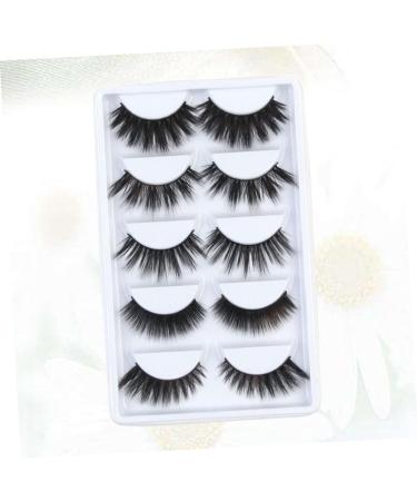 LALAFINA 5 Pair Luxury False Eyelashes 3d Flexible False Lashes Dramatic Eyelashes Reusable Fake Eye Lashes Magnetic Eyelashes False Strip Eyelashes Artificial Beauty Tools - Buy Online on GoSupps.com