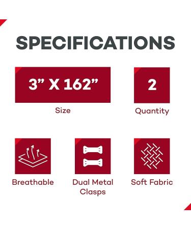 Dealmed Compression Bandages 3 Inch with Clip Closure - Stretch Elastic Wraps for Injuries & Wound Care - Pack of 2 - Buy Online on GoSupps.com