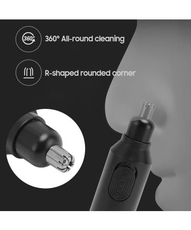 Pssopp Ear Nose Hair Trimmer Clipper Professional Painless Eyebrow Trimmer Dry Wet Clipper with Double Edged Blades for Easy Cleaning - Buy Online on GoSupps.com