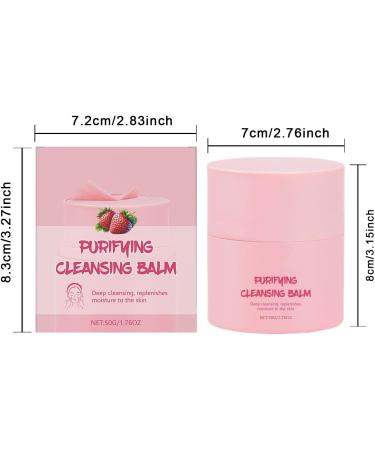 Baume nettoyant purifiant la fraise - mulsion rapide parfum frais d maquillant tout-en-un 50 ml - Buy Online on GoSupps.com