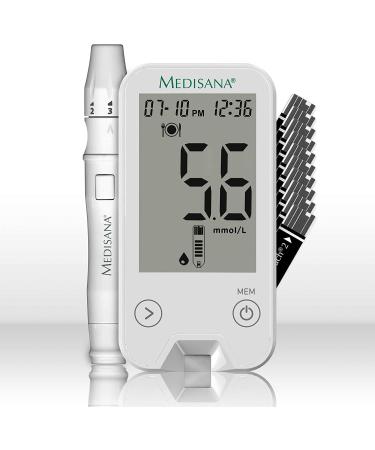 Medisana Meditouch 2 Blood Sugar Measuring Device - Starter Set with Test Strips for Diabetics | Quick Blood Sugar Control | International Shipping - Buy Online on GoSupps.com