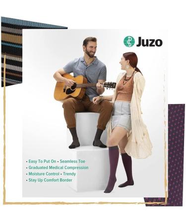 Juzo Power Vibe Premium Compression Socks 15-20 mmHg for Men & Women - Cool Dot Small - International Shipping Available - Buy Online on GoSupps.com
