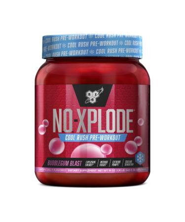 BSN N.O.-XPLODE Cool Rush Pre Workout Powder Preworkout Energy Supplement for Men and Women with Creatine and Beta-Alanine Bubblegum Blast 30 Servings 1.2 Pound (Packaging May Vary) Bubblegum Blast 1.2 Pound (Pack of 1)