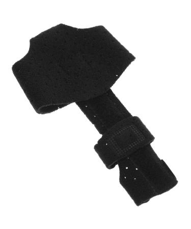 FRCOLOR Finger Splint Thumb Protector Knuckles Kickstand Metacarpal Support Metal Splint Injured Finger Fixator Finger Aluminum Alloy Steel Plate Finger Guard Child 24.4x16x0.8cm Black