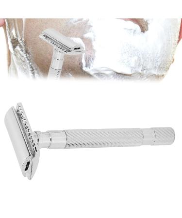 Premium Silver Manual Safety Razor for Men | Exquisite Craftsmanship | International Shipping Available - Buy Online on GoSupps.com
