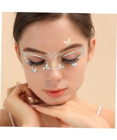 Healeved 18 Sheets Eyeliner Adhesive Eye Makeup Stickers Star Stickers Silver Eye Shadow Womens Makeup 1 count (Pack of 1) As Shownx3pcs - Buy Online on GoSupps.com