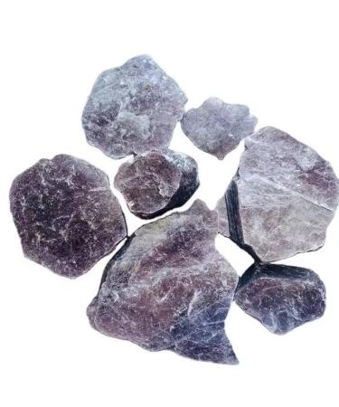 Natural Crystal Rough Wholesale Rough Crystal Slab Natural Purple Lepidolite Crystal Slice for Decoration (Color : Natural Size : 500g) 500g Natural