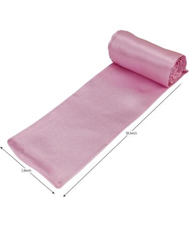 2 Pcs Silk Satin Eye Masks - Adjustable Sleep Masks for Games | Pink Black & White - Smooth Blindfolds for Ultimate Comfort - Buy Online on GoSupps.com