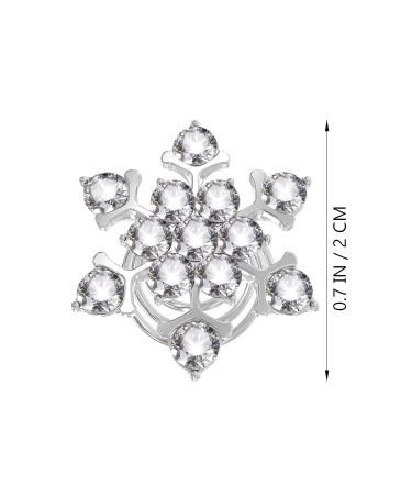 Lurrose 10pcs Crystal Spiral Hair Clips - Elegant Snowflake Hairpins for Women, Bridesmaid, and Bride - Buy Online on GoSupps.com