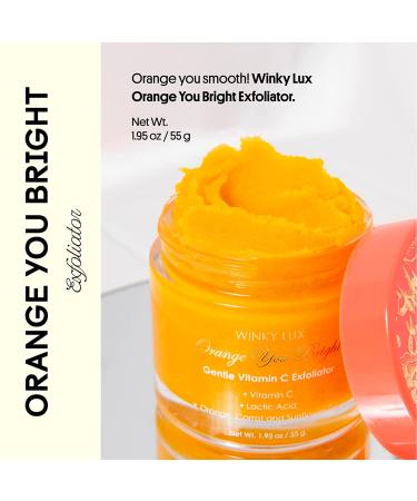 Winky Lux Orange You Bright Exfoliator - Brightening Facial Scrub with Vitamin C | 1.95 oz - Buy Online on GoSupps.com