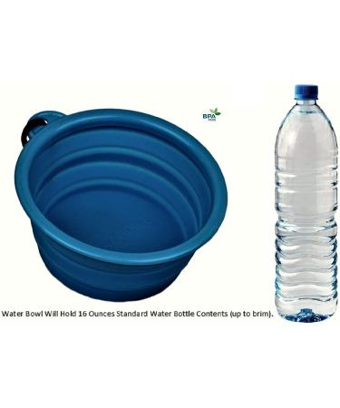 Emma's Choice Collapsible Pet Bowl Set with Tooth Brush and Carabiner - Food Grade & Convenient - Buy Online on GoSupps.com