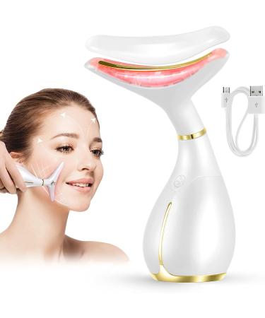 Ms.W Red Light Face Massager Electric Face Lifting, Facial Massager for Skin Care with LED, Heated, and Vibration,Tightenings and Rejuvenation for Face and Neck