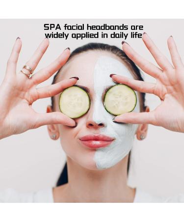 Kawaii Plush Spa Headband for Women and Girls - Blue | Cute Stretchy Headband for Washing Face, Makeup & Hair Wraps - Buy Online on GoSupps.com