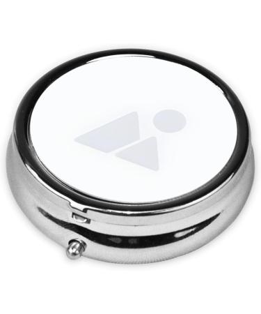 Fresh Peacock Round Pill Box - 3 Compartment Mini Travel Organizer | Portable Decorative Medicine & Vitamin Holder - Buy Online on GoSupps.com