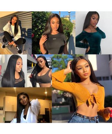 Buy Brazilian Straight Hair Extensions 100% Virgin Human Hair Bundles (18 20 22 Inches) Natural Black Color Ship Worldwide - Buy Online on GoSupps.com