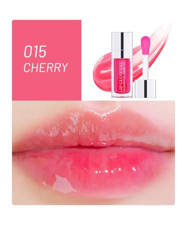 HJuyYuah Hydrating Lip Glow Oil Plumping Lip Tint 6ML (#05) - Non-Sticky | Transparent Lip Care Oil with Big Brush Head for Glitter Shine Primer - Buy Online on GoSupps.com