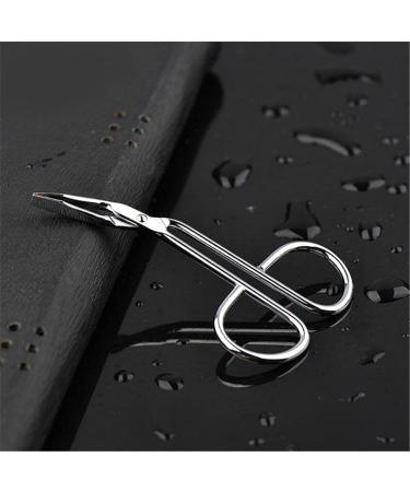 Silver Stainless Steel Eyebrow Scissors Tweezers Elbow Pliers Clip Scissors Flat Tip Tweezers Hair Plucker Hair Removal Tweezers Shave and Hair Removal Tweezers Women's - Buy Online on GoSupps.com