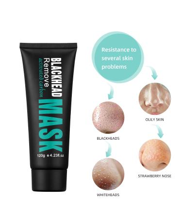 Blackhead Remover Mask - Charcoal Peel Off Face Mask for Oily Skin | Pore Cleaner & Skin Care Kit for Men & Women - 120g - Buy Online on GoSupps.com