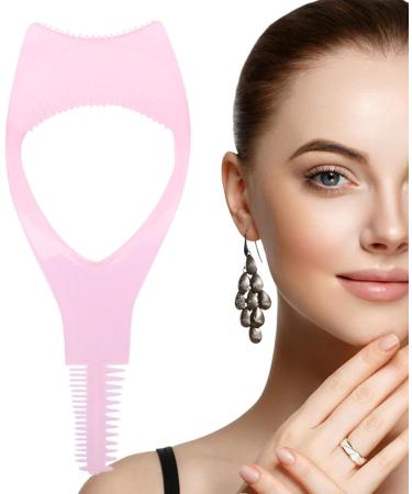 Eyelash Brush Tools - Makeup Eyelash Tool Mascara Shield | 3in1 Eyelash Tool Mascara Shield | Lash Applicator Tool | Mascara Voluminous | Makeup Accessories Mascara Guard Applicator for Women Girls Pink - Buy Online on GoSupps.com