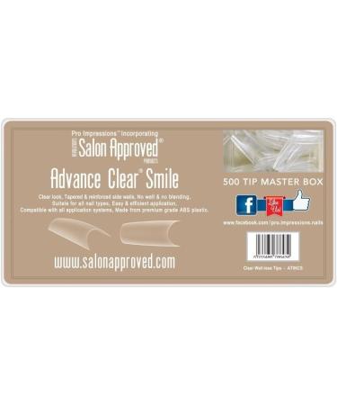 Pro Impressions Advance Clear Smile 50 Nail Tips Size 3 - Buy Online on GoSupps.com
