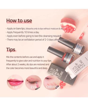 LUX REDDROP Lip Cure by HERA - Natural Shine Water Lip Stain (Soft Pink Red) | Lightweight, Long Lasting, Overnight Exfoliator Treatment | Deep Nourishing Care - 0.27oz - Buy Online on GoSupps.com