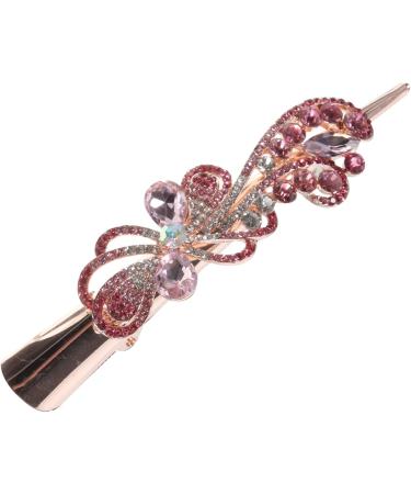 Beaupretty rhinestone hair clip bridal hair clip red hair clip crystal hair clips rhinestone barrettes flat hair clip rhinestone hair barrette Korean version Metal bride hair Crystal - Buy Online on GoSupps.com