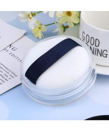 Lurrose Empty Refillable Cosmetic Powder Container Jar 20G Makeup Loose Powder Storage with Transparent Lid & Puff for International Shipping - Buy Online on GoSupps.com