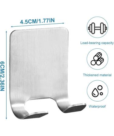 AAED 4-Pack Stainless Steel Shaver Holder - Waterproof Self-Adhesive Razor Hook for Shower & Bathroom (No Drilling Required) - Buy Online on GoSupps.com