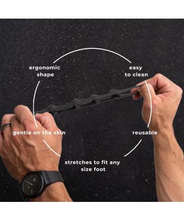 JOBEAR Toe Separators for Men & Women | Bunion Pain Relief & Plantar Fasciitis | Foot Health Spacers with Storage Bag - Correct Toes (Black - Buy Online on GoSupps.com