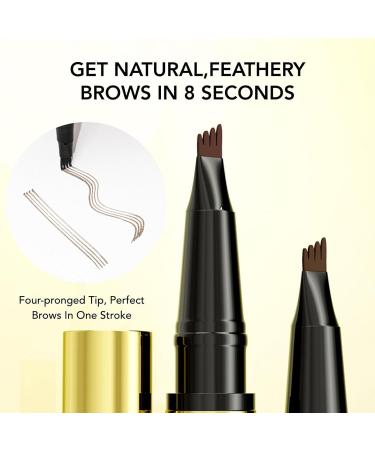Nictules Eyebrow Pencils For Women 2in1 Eyebrow Filler Pencil with Eyebrow Gel Sweatproof Makeup Supplies Long Lasting Cosmetics for Women and Girls Daily Work Travel - Buy Online on GoSupps.com