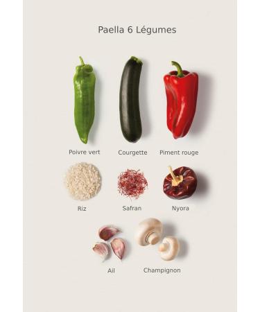 TREVIJANO Paella 6 vegetables 7 sachets of 280 g each. Each pack contains 2 portions of vegetable paella  - Buy Online on GoSupps.com