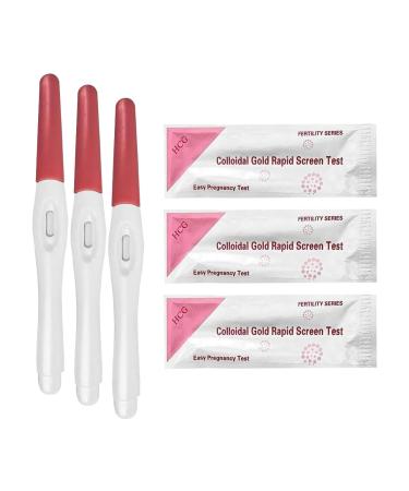 3pk Pregnancy Test Sticks - Ultra Early 99%+ Accurate 10mlU hCG Home Urine Tests Kit