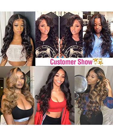 LUXEDIVA Brazilian Body Wave Virgin Hair 4 Bundle Deal - 24 24 26 26 Inch, Natural Black, 100% Unprocessed Human Hair, 10A Grade - Buy Online on GoSupps.com