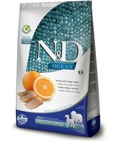 N&D Ocean Dog Herring and Orange Adult Medium & Maxi 12KG - Buy Online on GoSupps.com