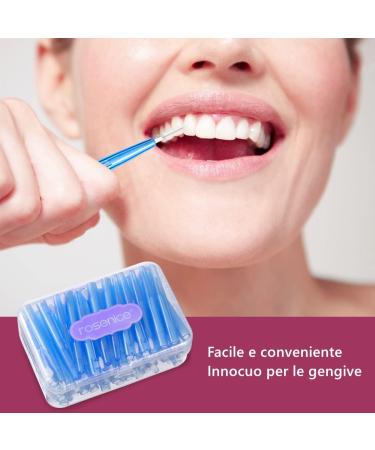 Rosenice Interdental Brushes 1.5 mm with Telescopic Handle - 60 Pack for Orthodontic Oral Hygiene - Buy Online on GoSupps.com