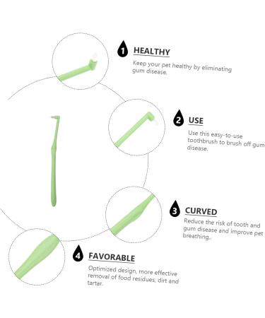 BESPORTBLE 2 Pcs Pet Single Head Toothbrush Brush Dog Toothbrush and Toothpaste Fine Fiber - Buy Online on GoSupps.com