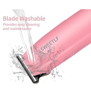 SweetLF Pink Hair Clippers - Silent Cordless Trimmer Kit for Men Women & Kids - USB Rechargeable with 3 Guide Combs | Portable Hair Cutting Solution - Buy Online on GoSupps.com