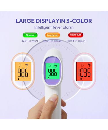 Buy No-Touch Forehead Thermometer for Adults Kids & Babies - Instant Reading Fever Alarm LCD Display - Fast International Shipping - Buy Online on GoSupps.com