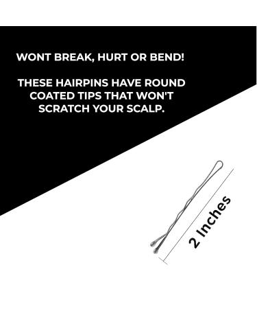 Hawwwy 300 Pieces Premium Bobby Pins in Cute Case - Brown Hair Pins for Kids, Girls & Women - Ideal for All Hair Types - Includes Storage Case - Buy Online on GoSupps.com