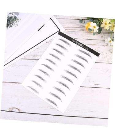 PLAFOPE 4 Sheets Pairs Hair-like Simulation Artificial Eyebrow Patch Simulation Eyebrow Black - Buy Online on GoSupps.com