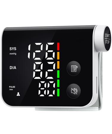 Blood Pressure Monitor Wrist Automatic Digital Blood Pressure Machine LED Large Screen Display for Home Use 2 Users*120 Memory with Portable Storage Bag FREE SIZE