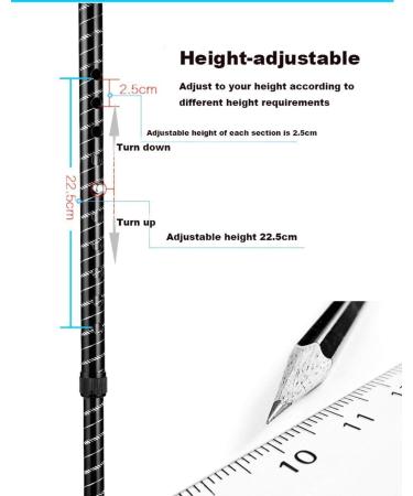 Quadruple Walking Stick Mobility Balancing Aid for Men and Women Lightweight Walking Stick with LED Flashlight Sturdy Four-Prong Aluminum Crutch for Elderly Vision - Buy Online on GoSupps.com