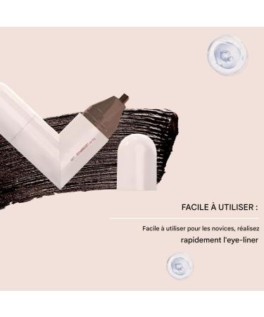 Makeup Fin Stencil | Dual-Tip Stamp for Corner of Eye Makeup - Cosmetic Template Quick-Drying Creamy Gel for Gift - Buy Online on GoSupps.com