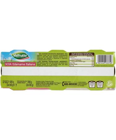 VALFRUTTA STEAMED EDAMAME SOYA 3 X 140 GR - Buy Online on GoSupps.com