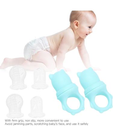 Buy Baby Fruit Feeder - Multi-Function Food Pacifier for Infants | Large Handle Blue - Buy Online on GoSupps.com