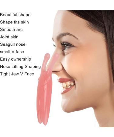 High Bridge Nose Scraper & Massager | Reduce Puffiness | V Face Gua Sha (Pink) - International Shipping Available - Buy Online on GoSupps.com