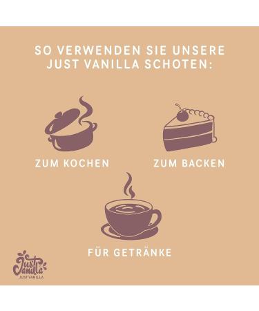 Premium Tahiti Vanilla Pods - 15 Whole Sticks (32g) for Baking Cooking & Desserts - Just Vanilla - Buy Online on GoSupps.com