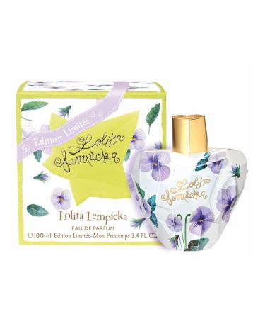 Lolita Lempicka Mon Premier Ladies - Eau De Parfum Spray For Women - Notes of Licorice Violet & Anise - Limited Edition Mon Printemps Monet Style Bottle - 3.4 Oz