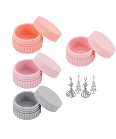 Travel Container for Toiletries Refillable Jars for Cream Organiser Jar for Loose Powder Portable Storage Box for Toiletries for Accessories Beads and Small Jewellery b See See